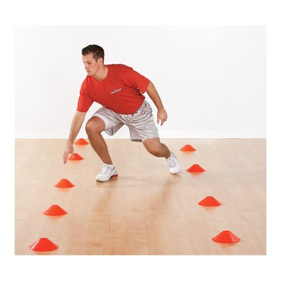 Stożki treningowe talerzyki zestaw 50szt na stojaku Legend