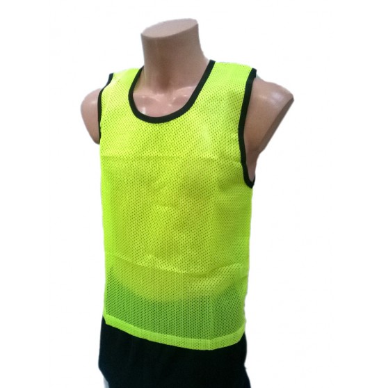 Żółty znacznik treningowy fluorescencyjny obszyty lamówką marki Legend
