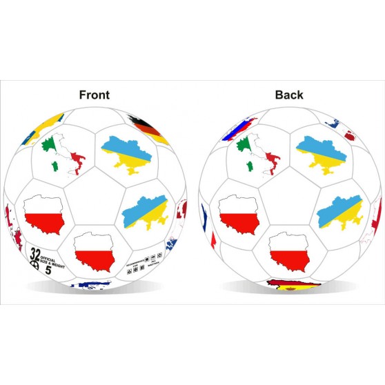 Piłka nożna treningowa reklamowa poz grafiką  panele nr.5 