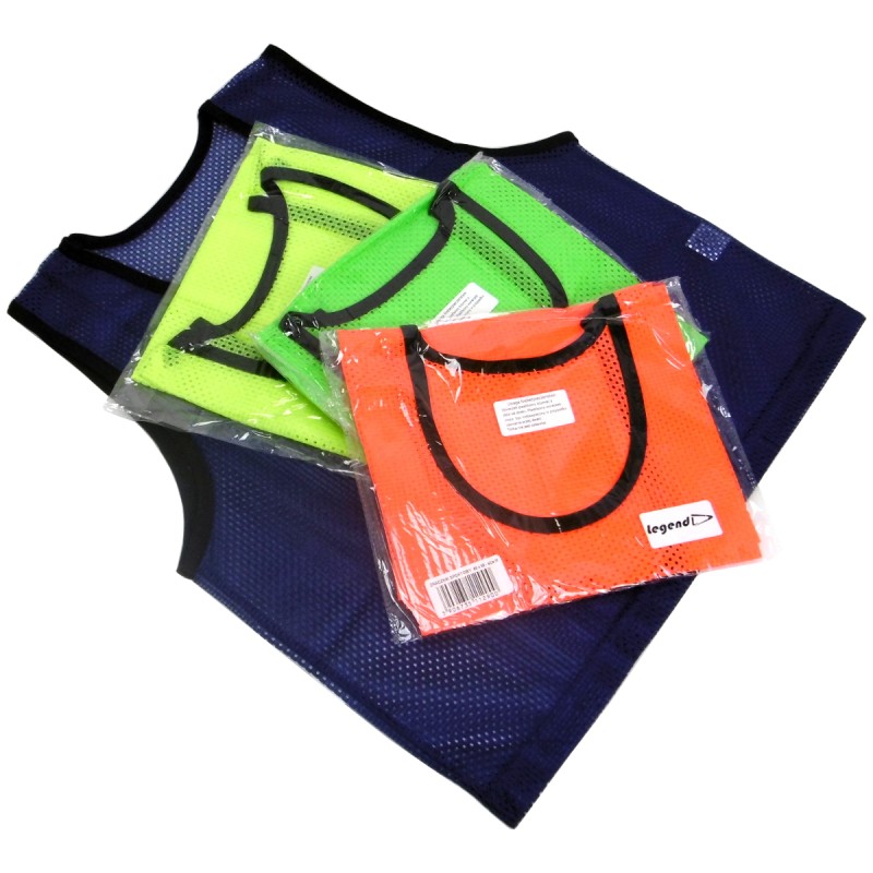 Pomarańczowy znacznik treningowy fluorescencyjny obszyty lamówką marki Legend