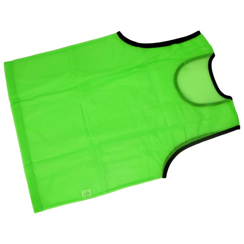 Zielony znacznik treningowy fluorescencyjny obszyty lamówką
