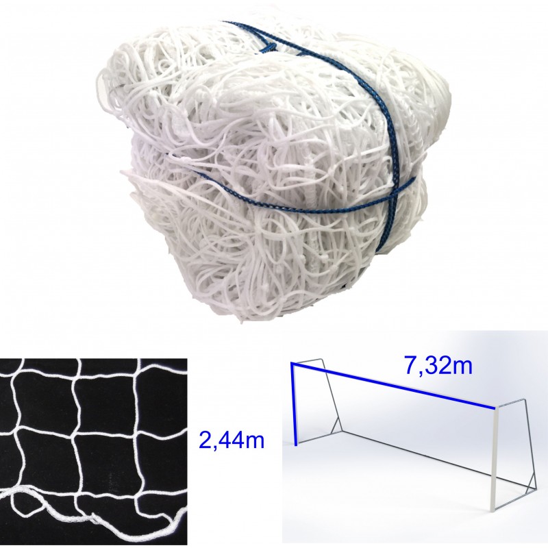 Siatka na seniorską bramkę do piłki nożnej 7,5 x 2,5 m