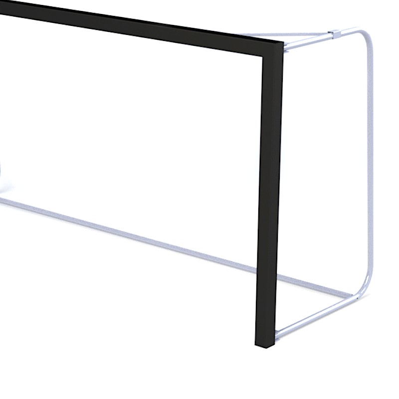 Bramka do piłki nożnej 3x1,55m przenośna kwadratowa