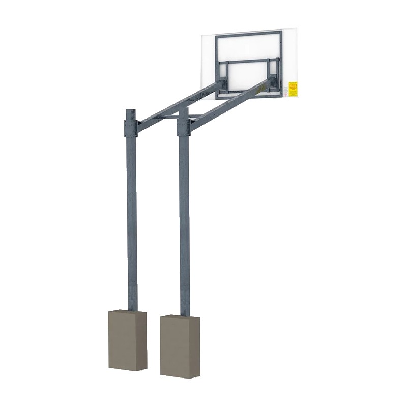 Konstrukcja kosza do koszykówki z regulacją wysokości