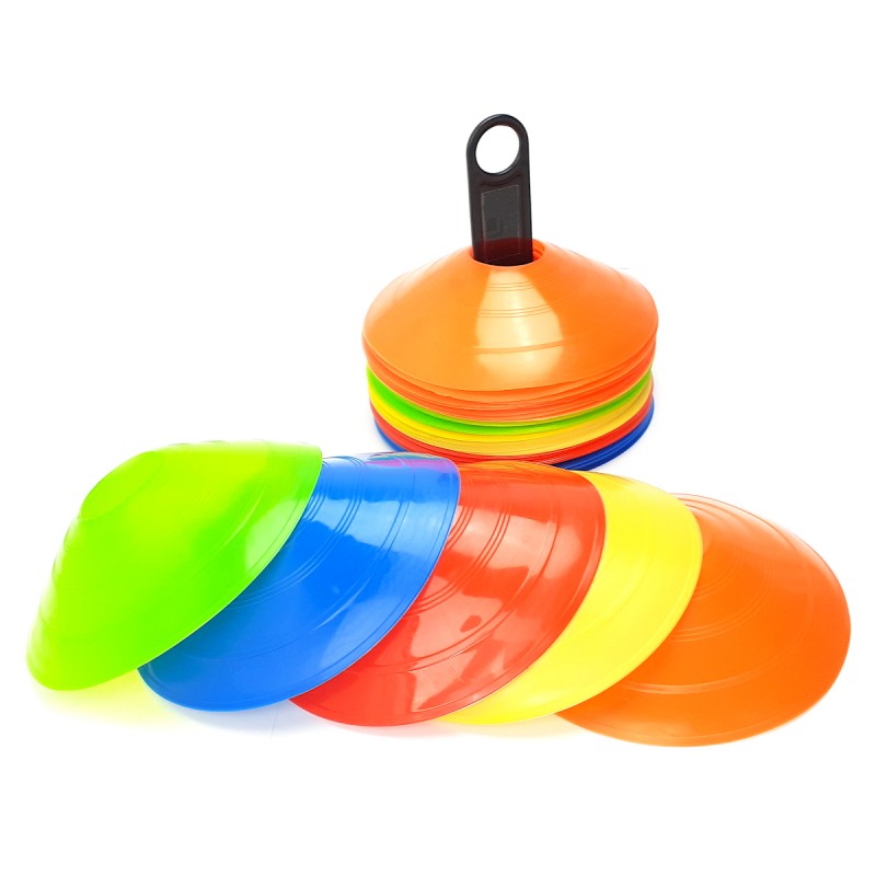 Stożki treningowe talerzyki zestaw 50szt na stojaku Legend