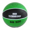 Piłka do kosza BB500 8 paneli zielono-czarna Legend
