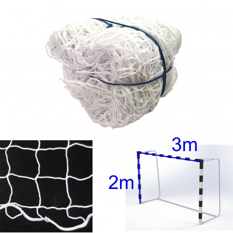 Komplet siatek na bramki do piłki ręcznej o wymiarach 3x2 m