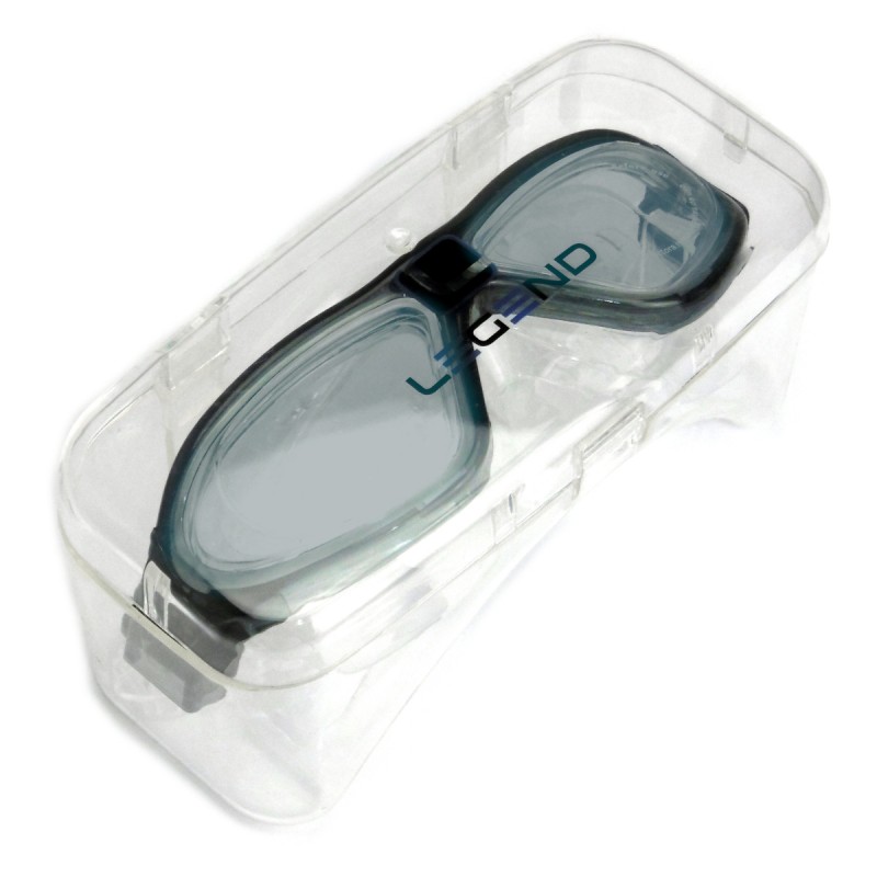 Okularki pływackie typu maska z silikonową uszczelką Legend