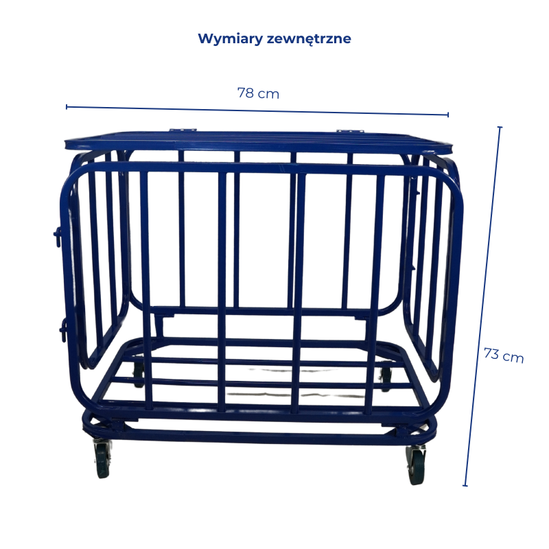 Metalowy wózek na piłki, zamykany od góry od Legend Sport z Wrocławia