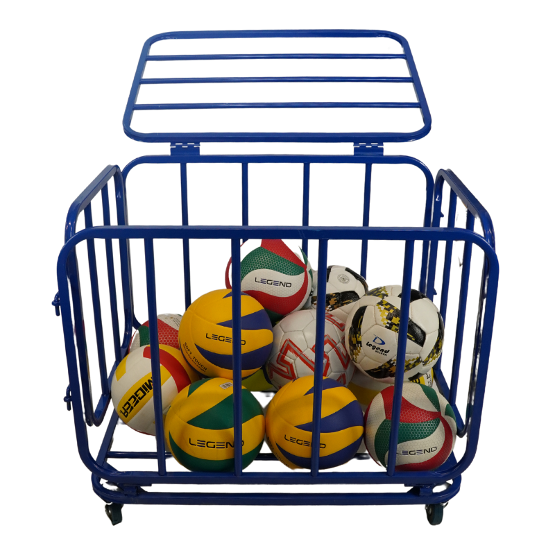 Metalowy wózek na piłki, zamykany od góry od Legend Sport z Wrocławia