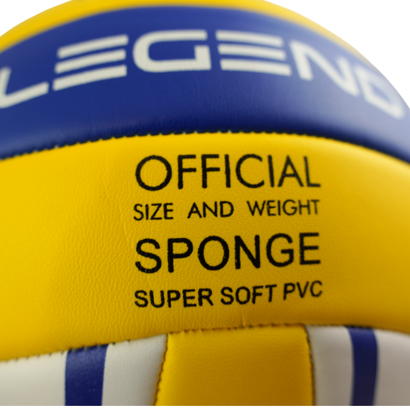 Piłka siatkowa Legend w rozmiarze 5, wyjątkowo miękka w dotyku i jednocześnie pewnie leży w dłoni gracza.