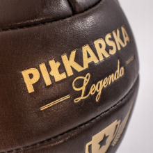 Skórzana piłka nożna RETRO idealna na prezent dla piłkarza lub trenera