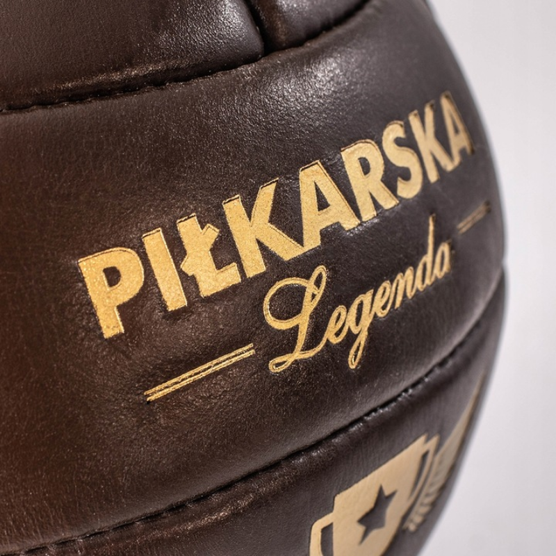 Skórzana piłka nożna RETRO idealna na prezent dla piłkarza lub trenera