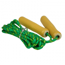 Skakanka sznurkowa z drewnianymi rączkami