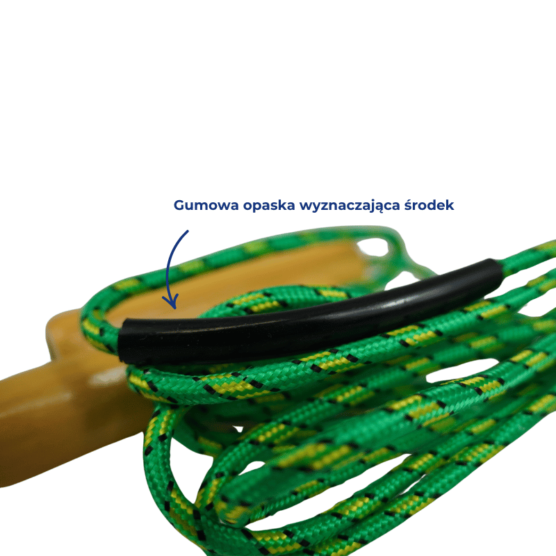 Skakanka sznurkowa z drewnianymi rączkami