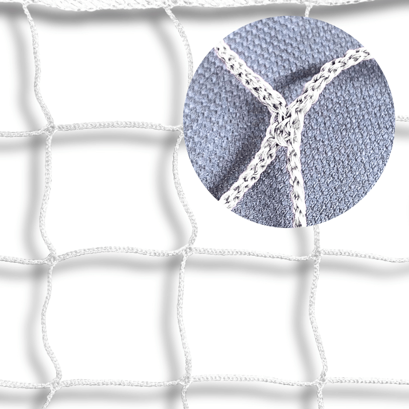 Siatka na bramkę do piłki nożnej SENIOR |7,5m x 2,5m| PE 3mm bezwęzłowa - Legend Sport