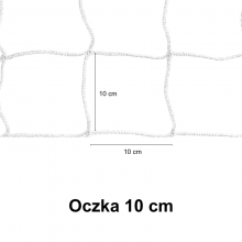 Siatka na bramkę do piłki nożnej SENIOR |7,5m x 2,5m| PE 3mm bezwęzłowa - Legend Sport