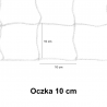 Siatka na bramkę do piłki nożnej SENIOR |7,5m x 2,5m| PE 3mm bezwęzłowa - Legend Sport