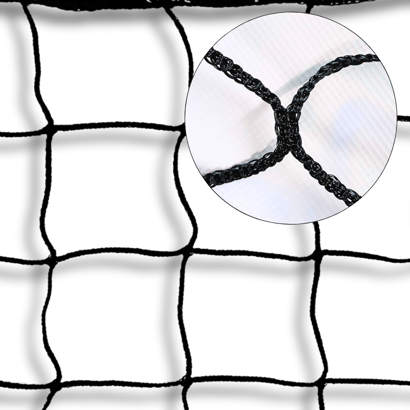 Siatka do siatkówki SENIOR |9,5m x 1m| PE 3mm czarna bezwęzłowa - Legend Sport