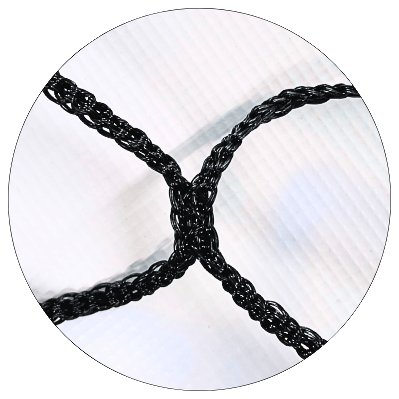 Siatka do siatkówki SENIOR |9,5m x 1m| PE 3mm czarna bezwęzłowa - Legend Sport