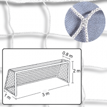 Siatka na bramkę do piłki ręcznej |0,8 x 1m| PE 3mm bezwęzłowa - Legend Sport