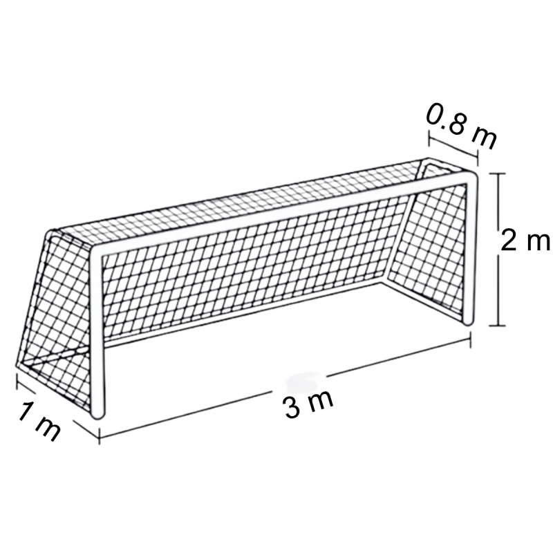 Siatka na bramkę do piłki ręcznej |3 x 2m| PE 4mm bezwęzłowa - Legend Sport
