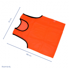 Pomarańczowy znacznik treningowy fluorescencyjny obszyty lamówką marki Legend