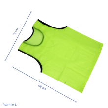 Żółty znacznik treningowy fluorescencyjny obszyty lamówką marki Legend