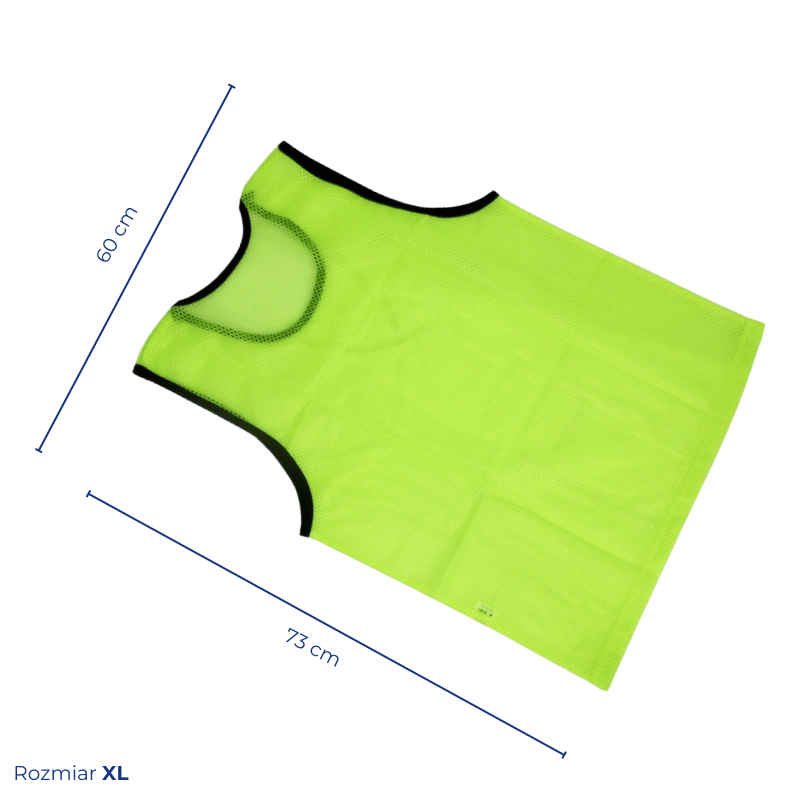 Znacznik Treningowy Fluorescencyjny Obszyty Lamówką – XL - Żółty