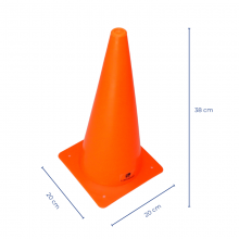 Stożek plastikowy 38 cm bez otworów Legend