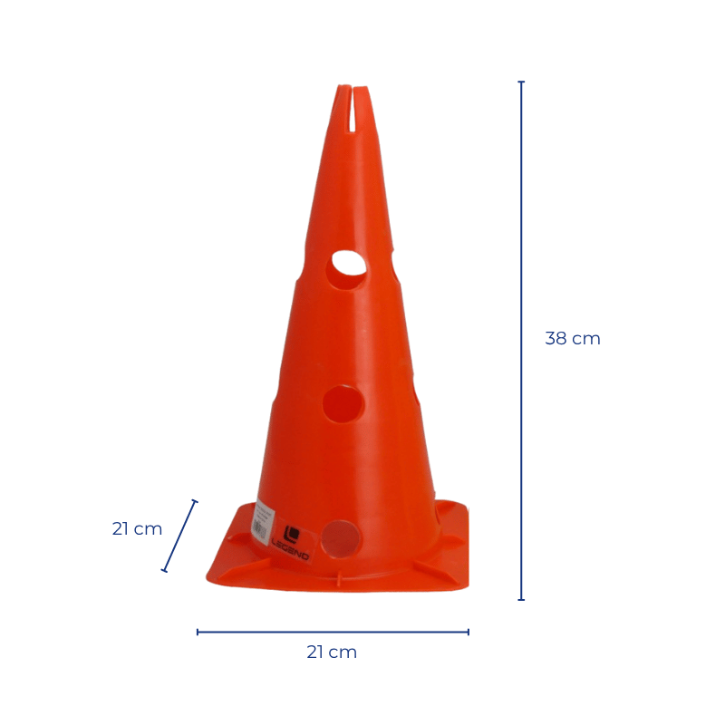 Pachołek treningowy PCV z otworami 38 cm Legend