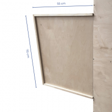 Podest treningowy 55x80x120 cm mobilny z półką na kosz Legend