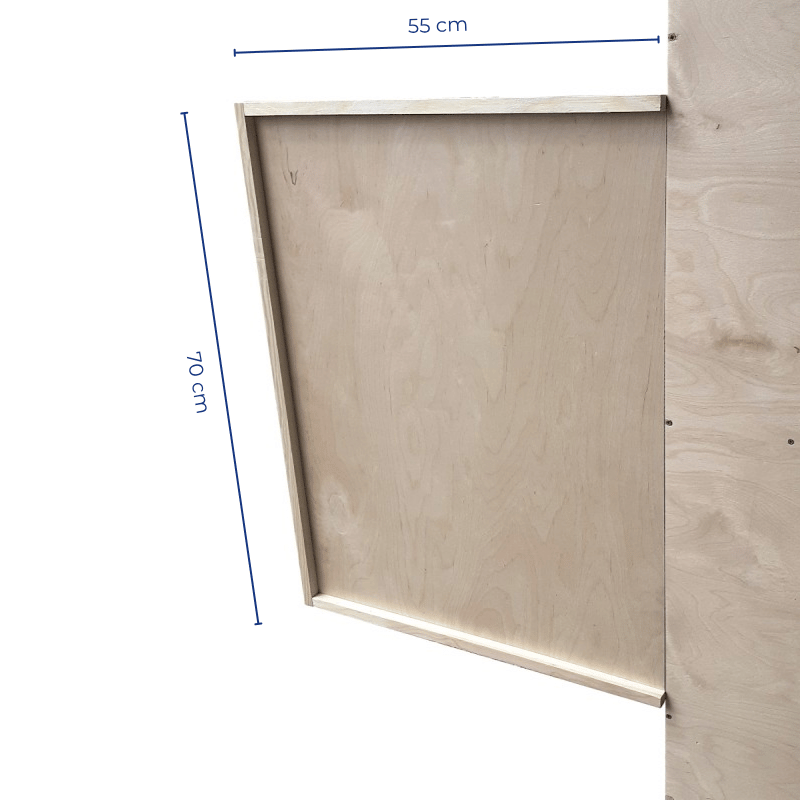 Podest treningowy 55x80x120 cm mobilny z półką na kosz Legend