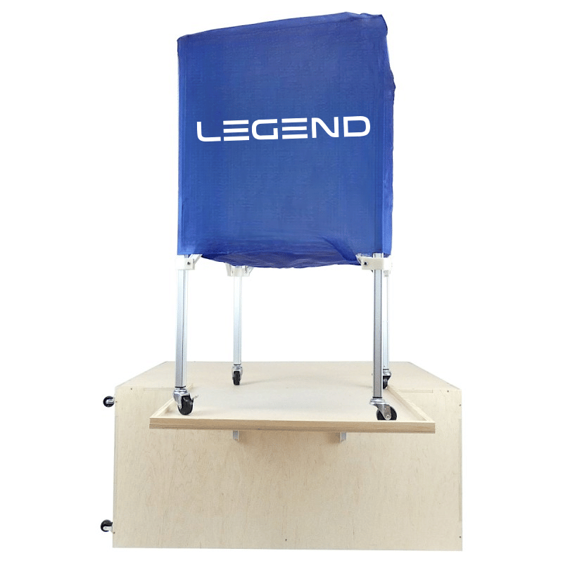 Podest treningowy 55x80x120 cm mobilny z półką na kosz Legend
