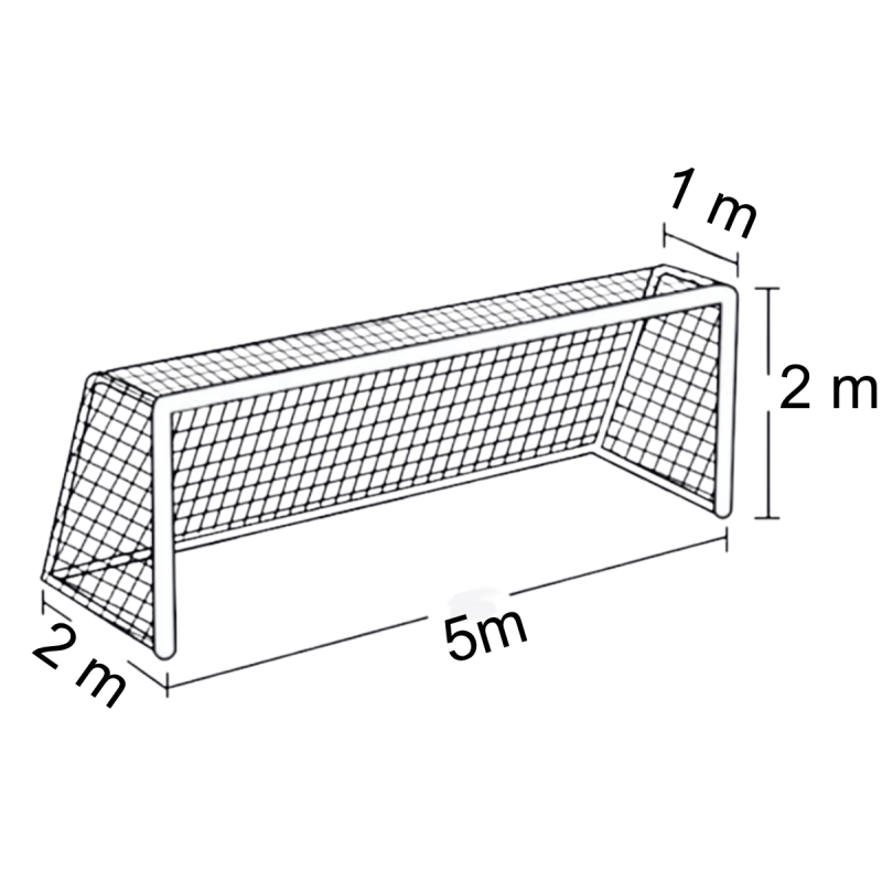 Siatka na bramkę do piłki nożnej JUNIOR |5m x 2m| PE 4mm bezwęzłowa - Legend Sport