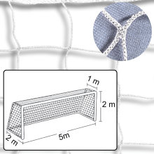 Siatka na bramkę do piłki nożnej JUNIOR |5m x 2m| PE 4mm bezwęzłowa - Legend Sport