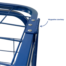 wózek na piłki zawias