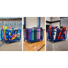 Wózek na piłki składany z kratownicy – Legend Sport