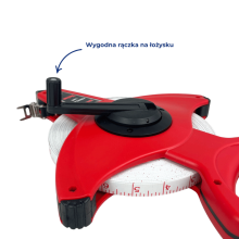 Taśma miernicza na łożysku 50m - Legend Sport