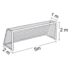 Komplet siatek na bramki do piłki nożnej JUNIOR |5m x 2m| PE 3mm bez