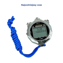 Cyfrowy stoper w metalowej obudowanie 100 międzyczasów - Legend Sport